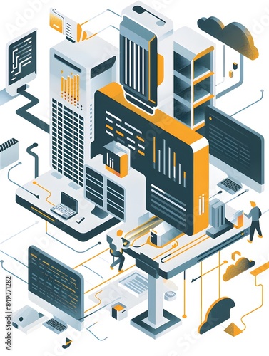 Illustration of A robust technical foundation that supports integrated and personalized experiences is essential. Ai Generate.