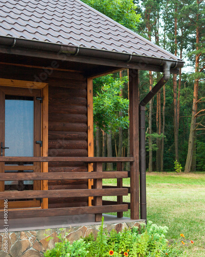 Obraz na płótnie Modern camping house. w salonie