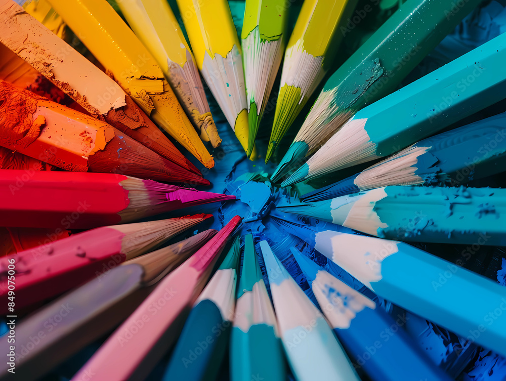 Naklejka premium Chromatic Secrets in Color Theory: Uncovering Hidden Dimensions