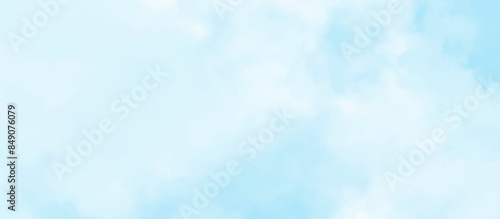  Blue sky with cloud .Beautiful blue sky with white clouds .bright cloud cover in the sun calm clear winter air background .gradient light white background.