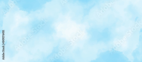  Blue sky with cloud .Beautiful blue sky with white clouds .bright cloud cover in the sun calm clear winter air background .gradient light white background.