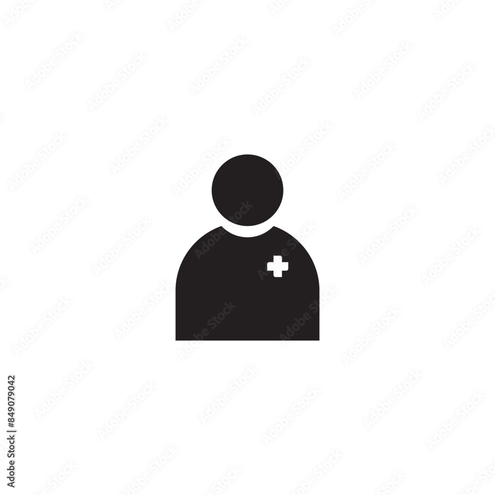 Medical icon, user symbol isolated, doctor pictograms Medical icon, user symbol isolated, doctor pictograms
