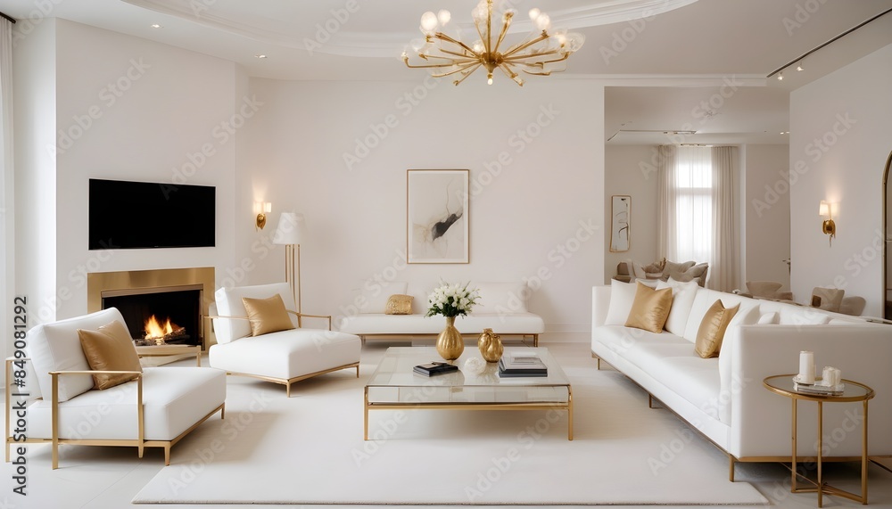 white and gold theme modern interior white and gold theme modern interior