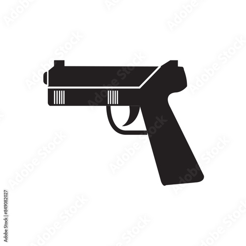 gun icon logo vector design
