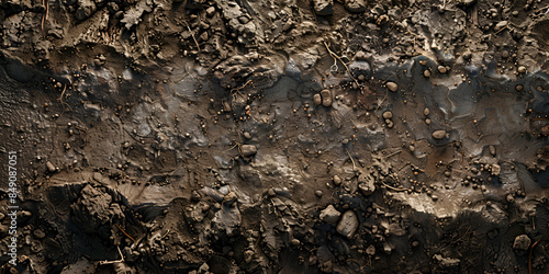 Close Up of Dirt Surface, Seamless dirt road texture background 