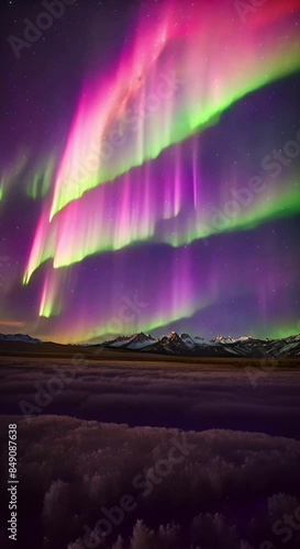 Aurora explodes over Wyoming