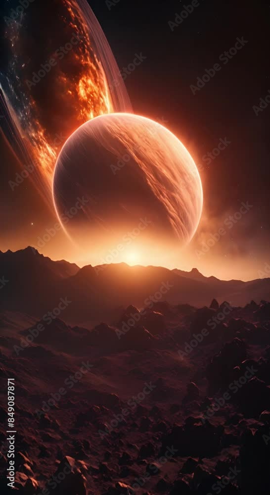 sunset over the Mars sunset over the Mars