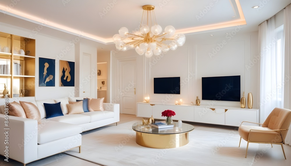 white and gold theme modern interior white and gold theme modern interior