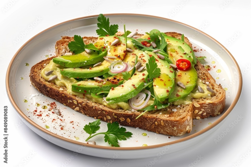 Scrumptious Avocado Toast with a Burst of Vibrant Colors and Flavors Scrumptious Avocado Toast with a Burst of Vibrant Colors and Flavors