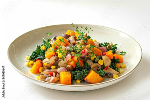 Delicious Vegetarian Dish: Butternut Squash and Kale Succotash