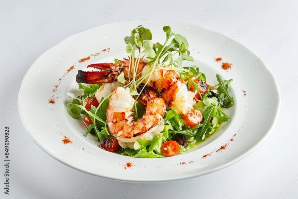 Delicate Austrian Lobster Cocktail with Tomato Sauce and Shrimp Delicate Austrian Lobster Cocktail with Tomato Sauce and Shrimp