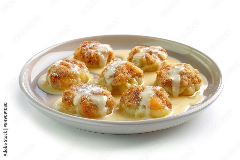 Juicy Apricot Dumplings with Crispy Breadcrumb Crust and Delicate Curd Cheese Dough Juicy Apricot Dumplings with Crispy Breadcrumb Crust and Delicate Curd Cheese Dough