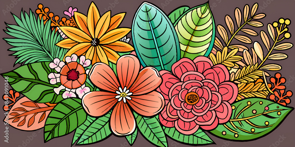 abstract floral background abstract floral background