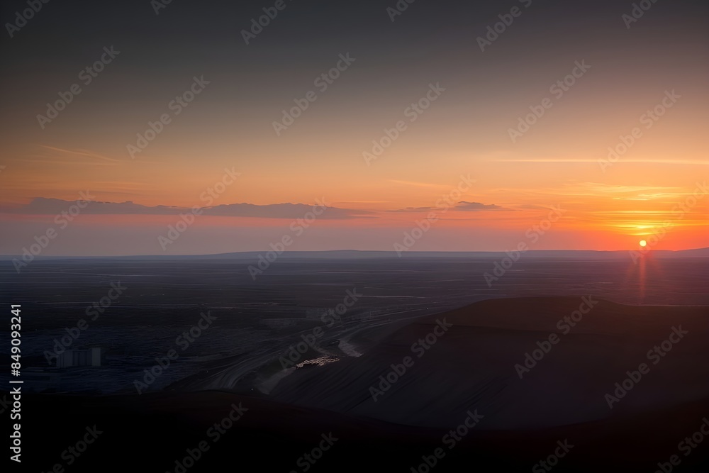Breathtaking Sunrise Illuminating the Sky with Vibrant Colors, sunset over the mountains Breathtaking Sunrise Illuminating the Sky with Vibrant Colors, sunset over the mountains