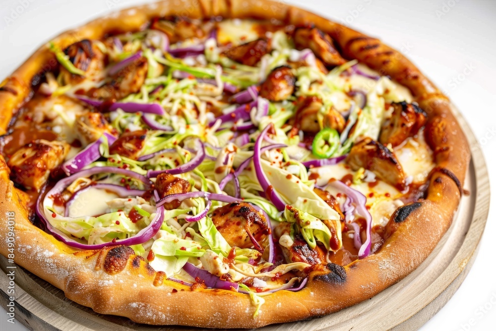 Perfectly Charred BBQ Chicken Pizza with Wood-Fired Taste Perfectly Charred BBQ Chicken Pizza with Wood-Fired Taste