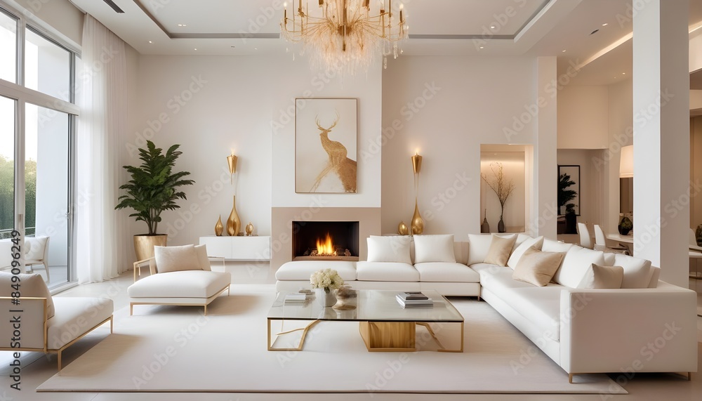 white and gold theme modern interior white and gold theme modern interior