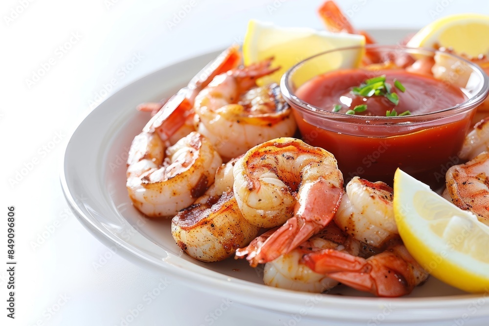 BBQ Shrimp with Tangy Cocktail Sauce BBQ Shrimp with Tangy Cocktail Sauce