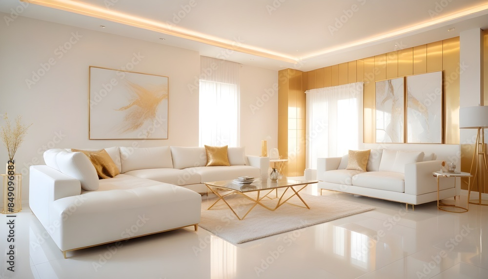 white and gold theme modern interior white and gold theme modern interior