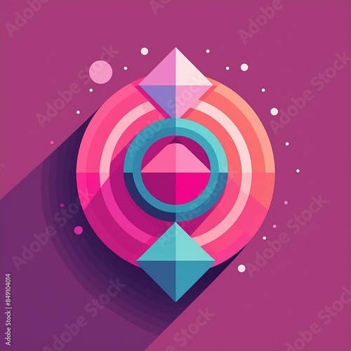 Free Download fond coloré pour logo rose et bleu féminin en dessin ia - GFXLoad