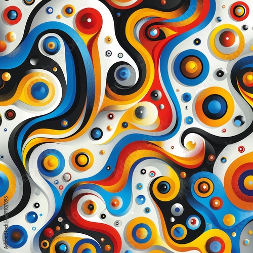 Abstract background illustration in the style of the 70s