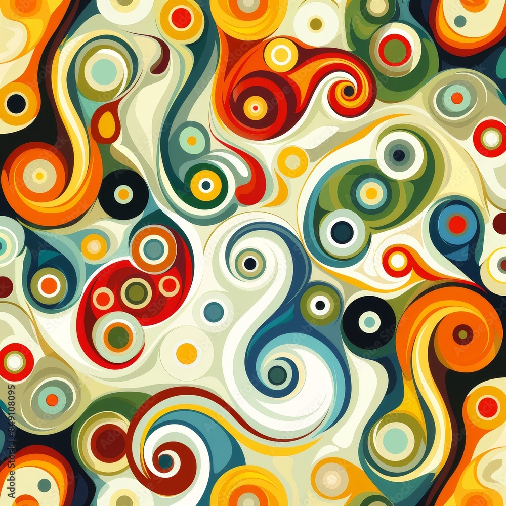 Abstract background illustration in the style of the 70s Abstract background illustration in the style of the 70s