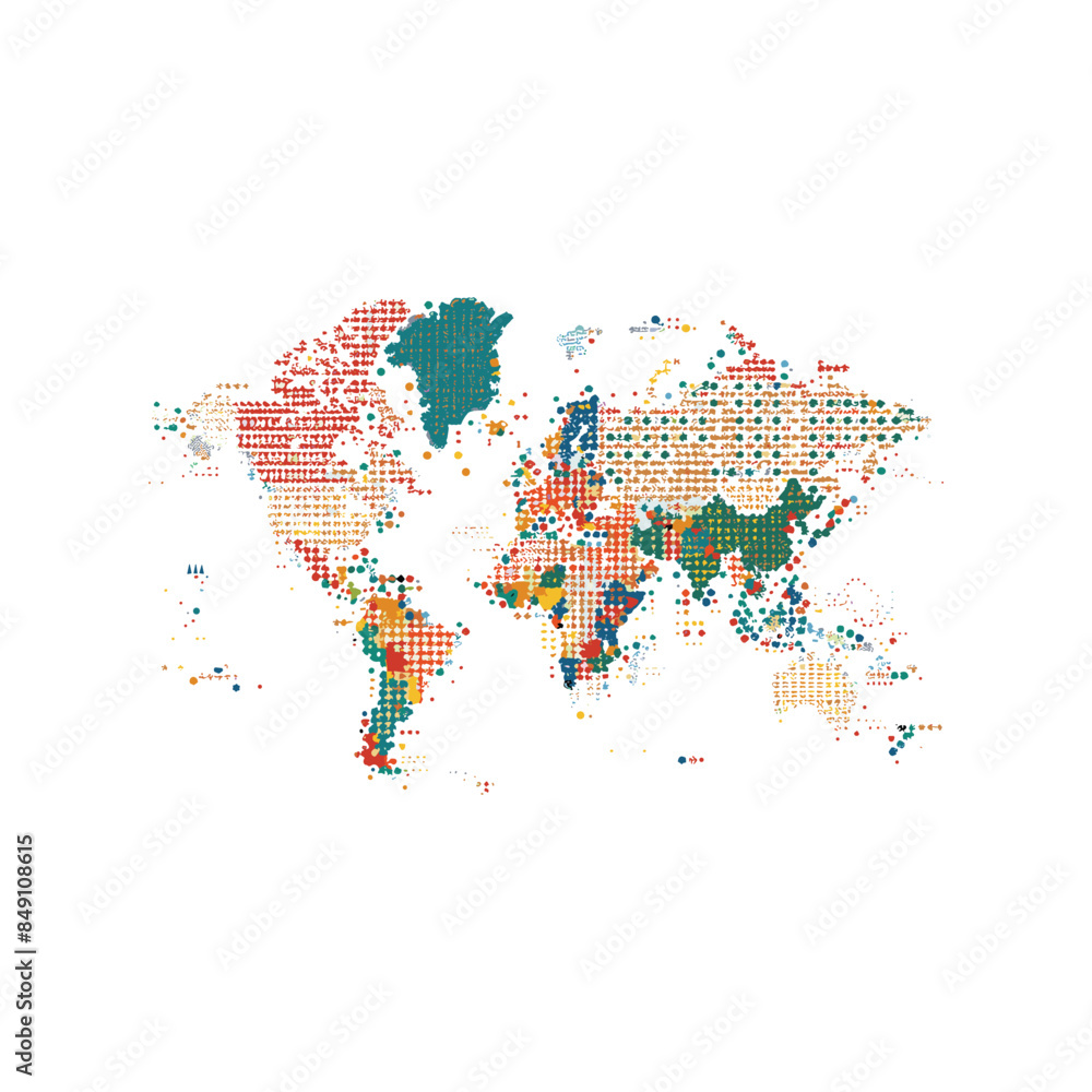 Fototapeta premium world map design vector illustration