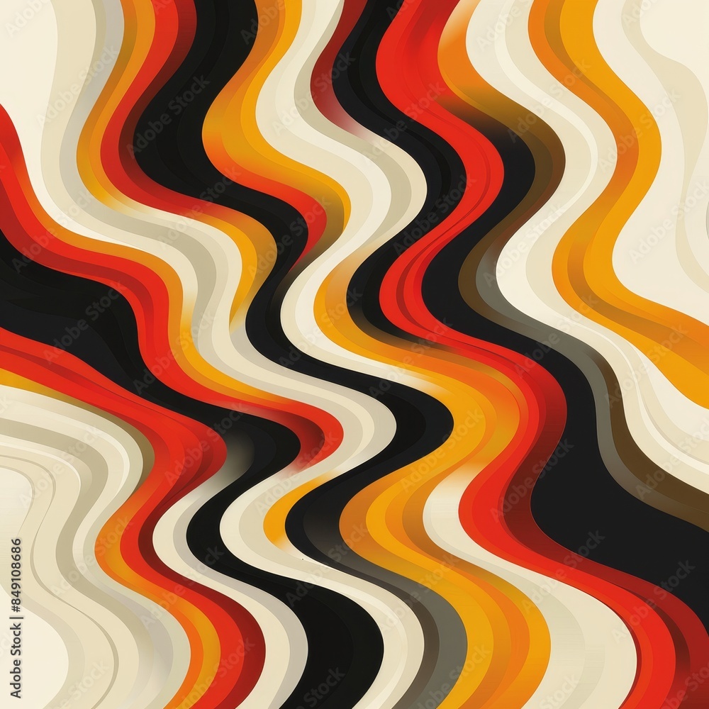Abstract background illustration in the style of the 70s Abstract background illustration in the style of the 70s