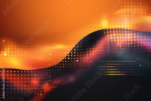 Wallpaper Mural Gradient halftone horizontal banner Torontodigital.ca