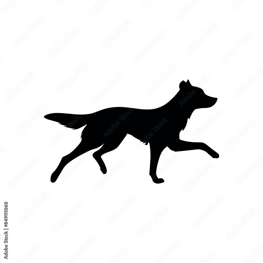 Run dog silhouette jump vector logo icon. Sport dog canine fast profile sign silhouette background. Run dog silhouette jump vector logo icon. Sport dog canine fast profile sign silhouette background.