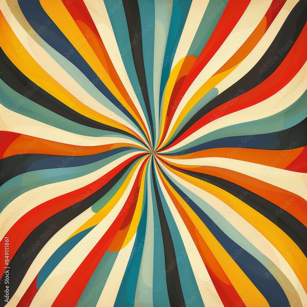 Abstract background illustration in the style of the 70s Abstract background illustration in the style of the 70s