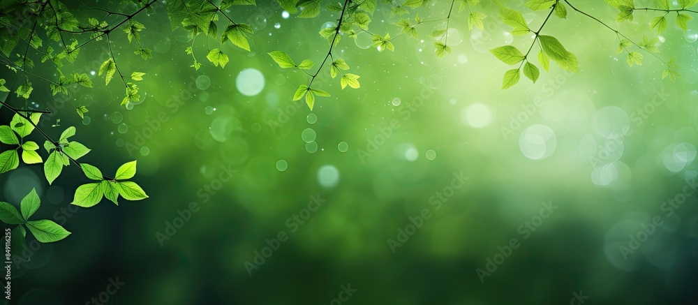 Abstract nature green background. Creative banner. Copyspace image Abstract nature green background. Creative banner. Copyspace image