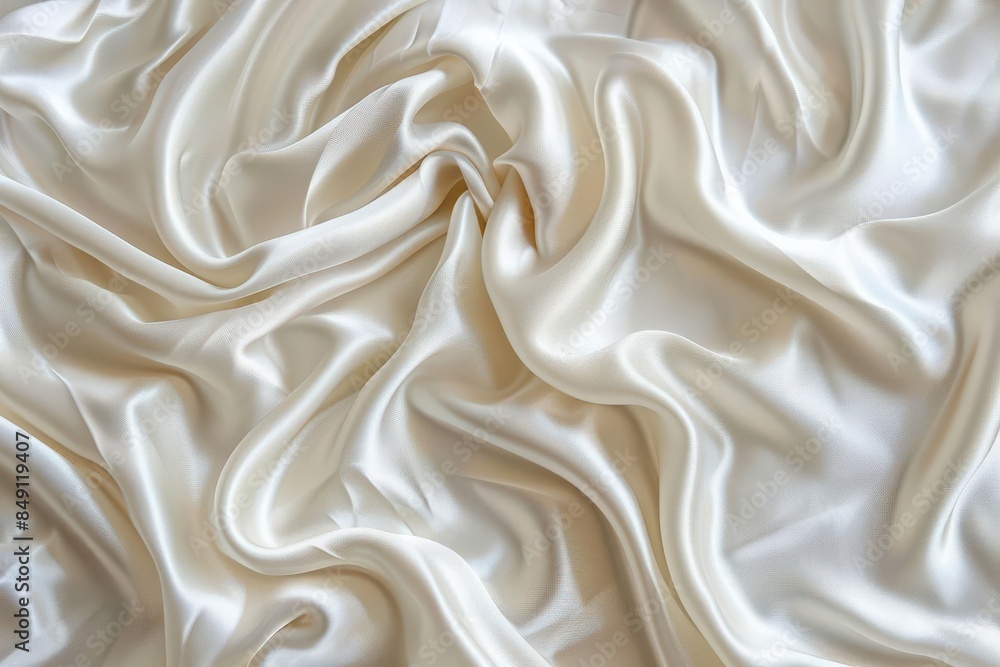 soft white silk fabric with rippled texture luxurious satin background soft white silk fabric with rippled texture luxurious satin background