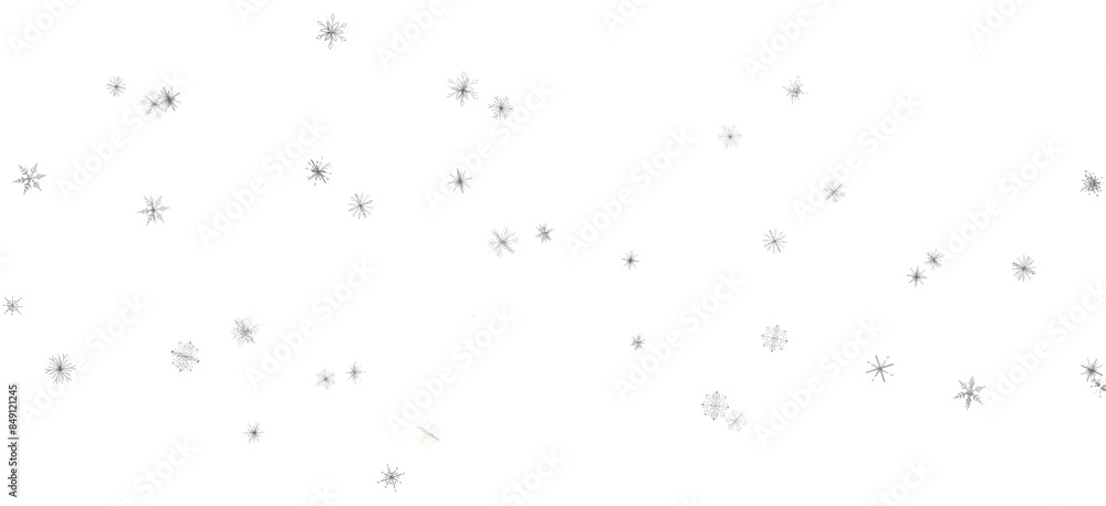 Snowflake Whirlwind: Exquisite 3D Illustration of Descending Christmas Snowflakes in Motion Snowflake Whirlwind: Exquisite 3D Illustration of Descending Christmas Snowflakes in Motion