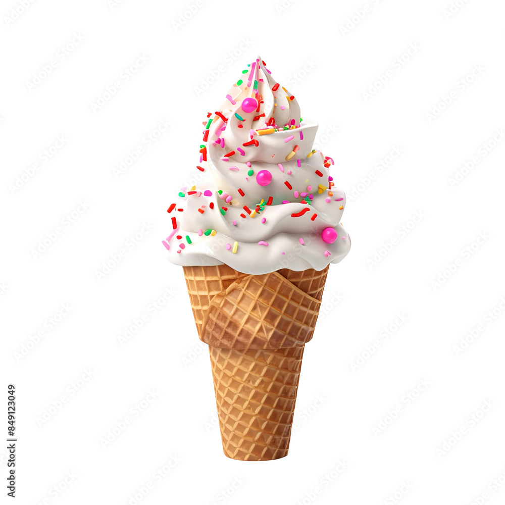 ice cream cone isolated, png