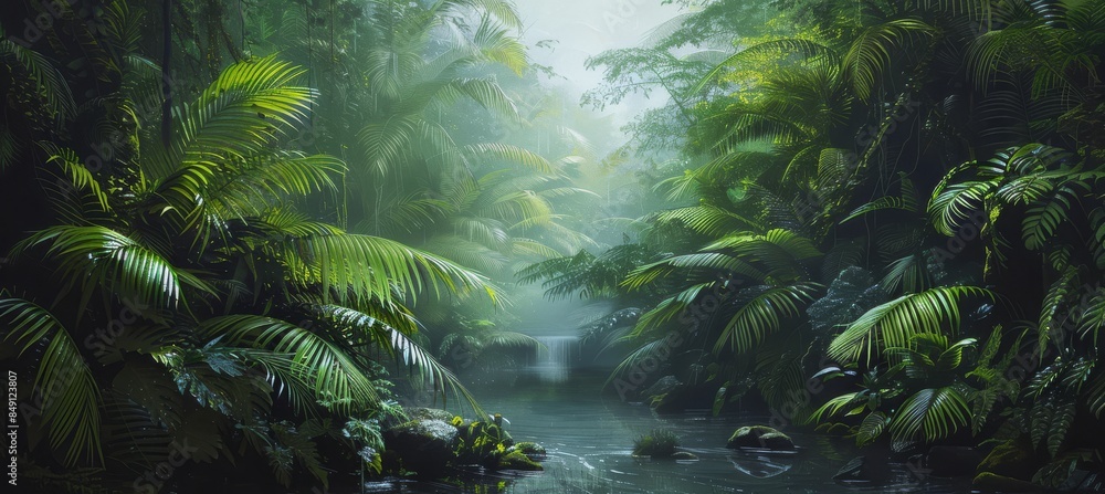 Ethereal Rainforest Stream: Hyper Realism Ethereal Rainforest Stream: Hyper Realism