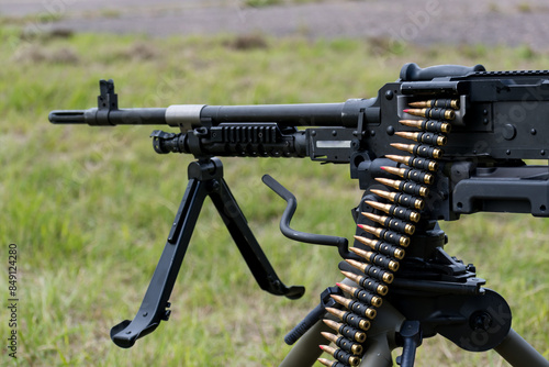 Canvastavla Mag 58 machine gun, french army