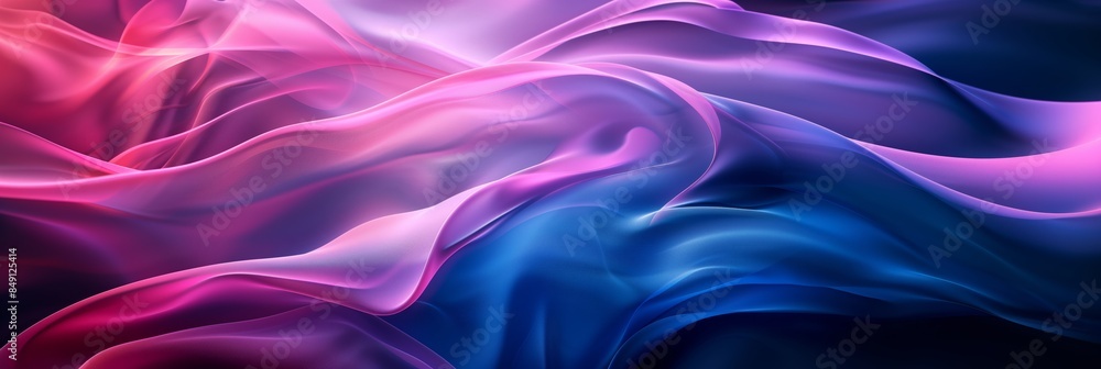 A background with a gradient of dark blue and purple, with flowing lines in pink that resemble waves or ribbons. A background with a gradient of dark blue and purple, with flowing lines in pink that resemble waves or ribbons.