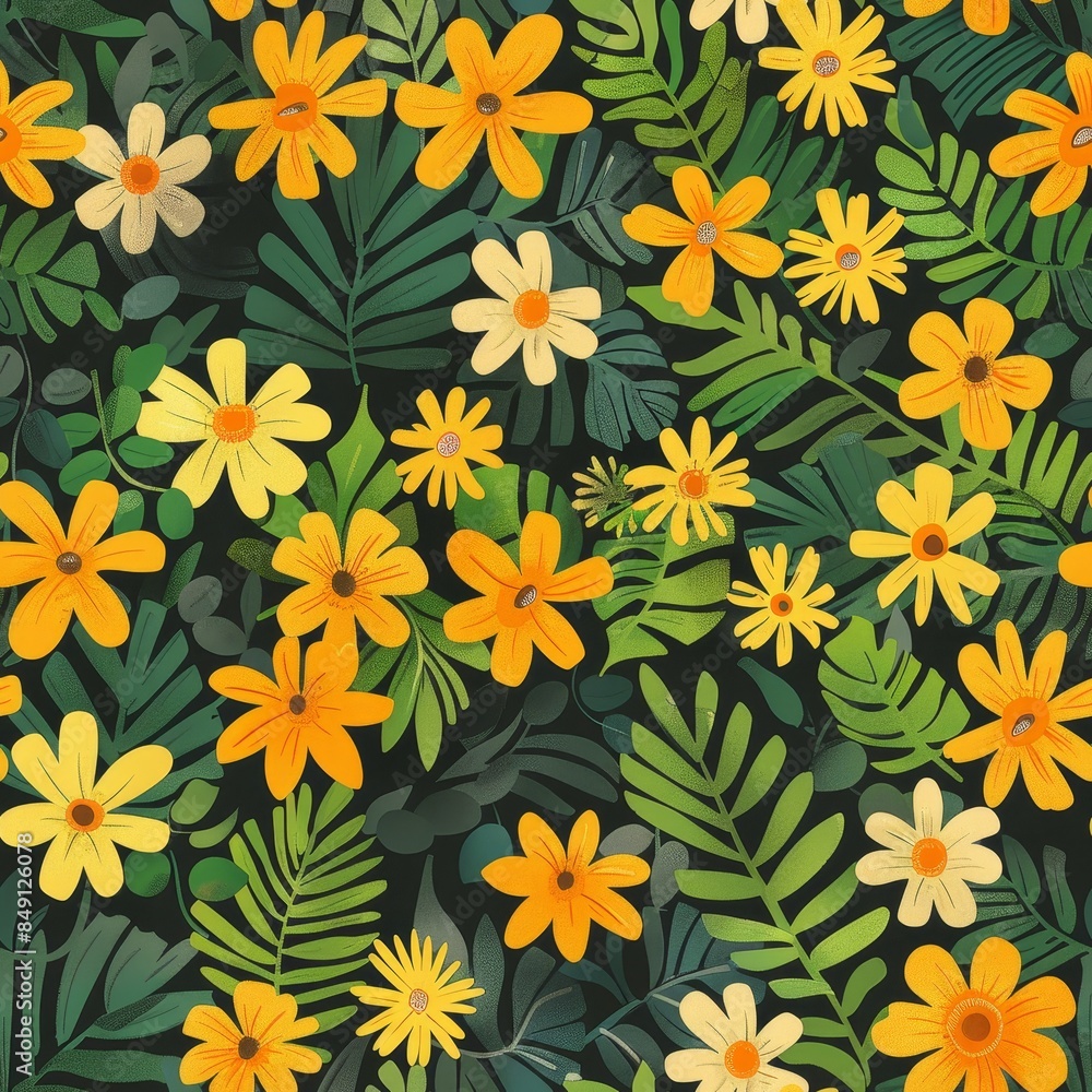 Abstract background illustration in the style of the 70s Abstract background illustration in the style of the 70s