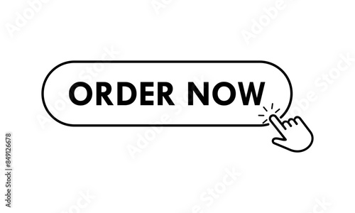 Order now design logo template illustration