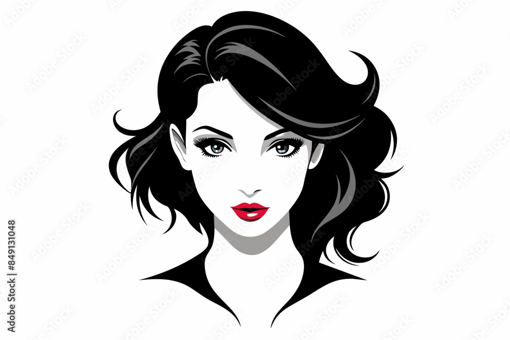 Vector of Beautiful Fashion Girl Face Logo Black Silhouette,woman, hair, face, beauty, vector, fashion, illustration, lady, glamour, lips, art, head, style, Vector of Beautiful Fashion Girl Face Logo Black Silhouette,woman, hair, face, beauty, vector, fashion, illustration, lady, glamour, lips, art, head, style,
