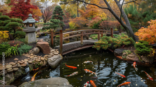 japanese garden in autumn
