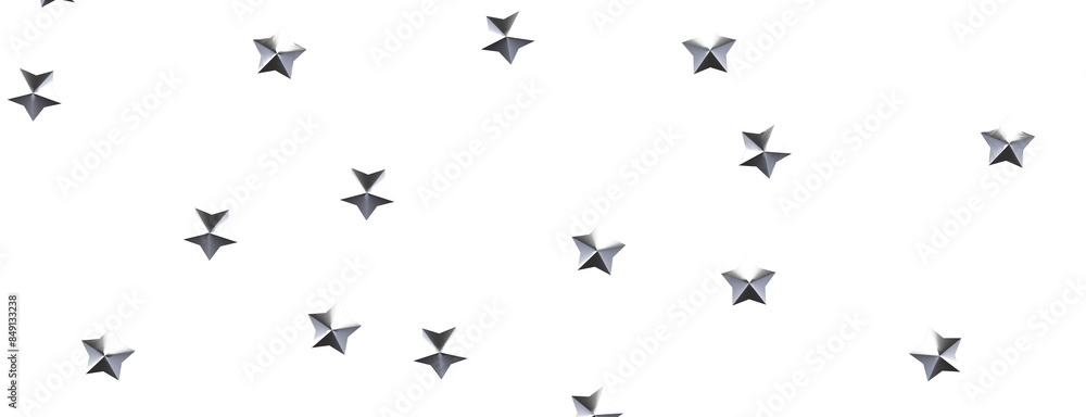 Festive Celestial Cascade: Mesmerizing 3D Illustration of Descending Christmas Stars Festive Celestial Cascade: Mesmerizing 3D Illustration of Descending Christmas Stars