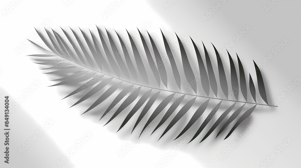 Realistic transparent shadow from a leaf of a palm tree on the white background. Tropical leaves shadow. Mockup with palm leaves shadow. Realistic transparent shadow from a leaf of a palm tree on the white background. Tropical leaves shadow. Mockup with palm leaves shadow.