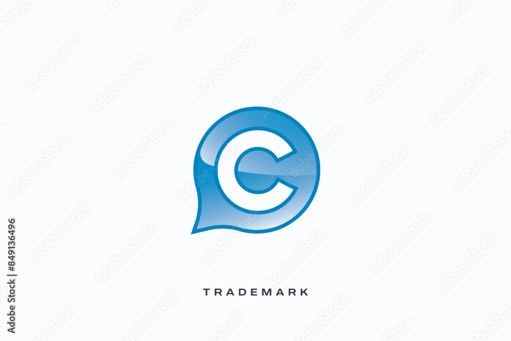 C Letter trademark brand logo C Letter trademark brand logo