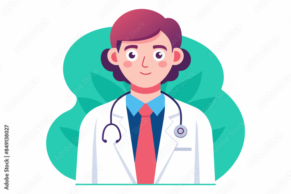 Vector of Doctor in White Coat on White Background,doctor, stethoscope, medicine, health, medical, hospital, cartoon, care, healthcare, uniform, Vector of Doctor in White Coat on White Background,doctor, stethoscope, medicine, health, medical, hospital, cartoon, care, healthcare, uniform,