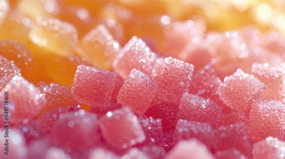 Extreme close up of candy sugar Extreme close up of candy sugar