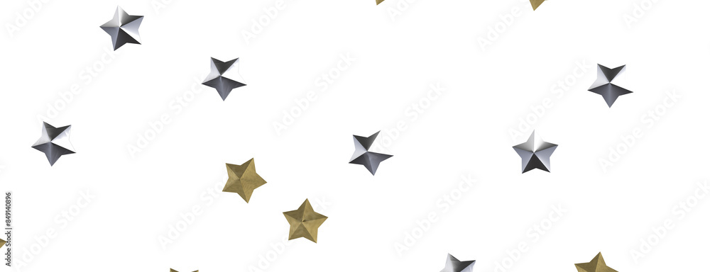 Descendant Christmas Constellations: Mind-Blowing 3D Illustration of Falling Festive Star Patterns Descendant Christmas Constellations: Mind-Blowing 3D Illustration of Falling Festive Star Patterns
