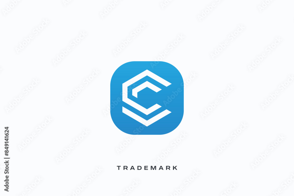 C Letter trademark brand logo C Letter trademark brand logo