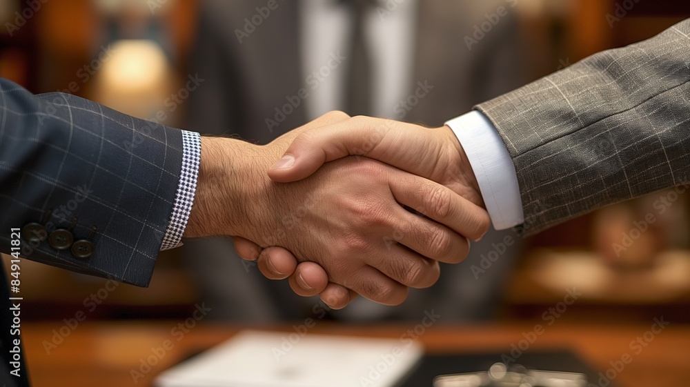 Business Handshake: Agreement and Partnership Business Handshake: Agreement and Partnership