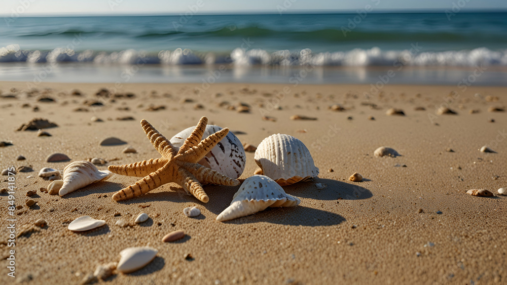 seashells on the beach